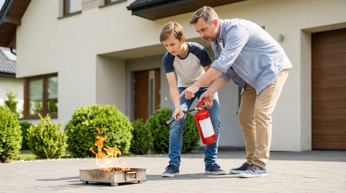 Rodzic rozmawia z dzieckiem o bezpieczeństwie
